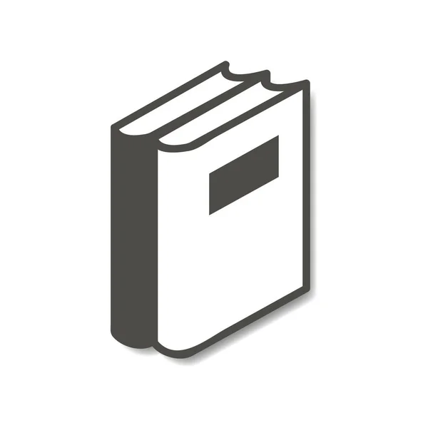 Vektor Illusztráció Könyvek Ikon — Stock Vector