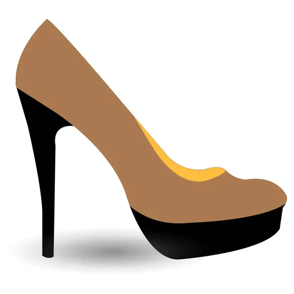 Illustration Vectorielle Une Paire Chaussures Noires — Image vectorielle