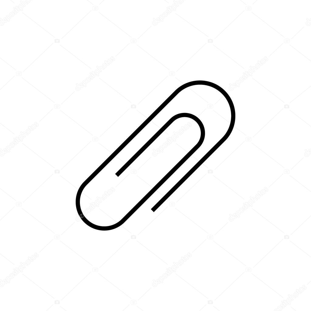 Vector image of a paper clip