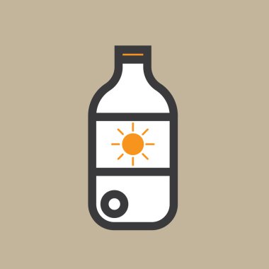 Tek izole edilmiş simgenin vektör illüstrasyonu