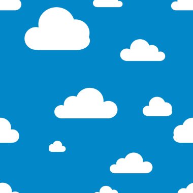 Bulutlar arkaplan biçimlendirilmiş vektör resimlemesi