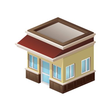 ev, biçimlendirilmiş vektör illüstrasyonu