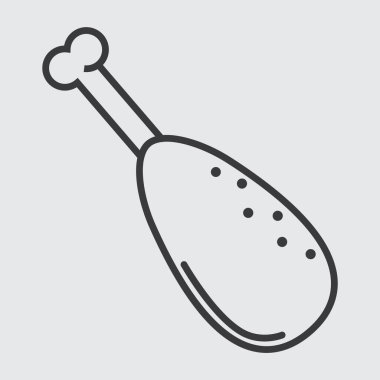 Gıda simgesinin vektör illüstrasyonu