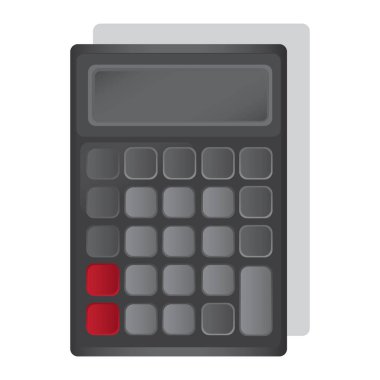 bir hesap makinesi, vektör illüstrasyonu