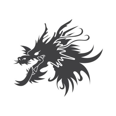 ejderha simgesi, biçimlendirilmiş vektör çizimi