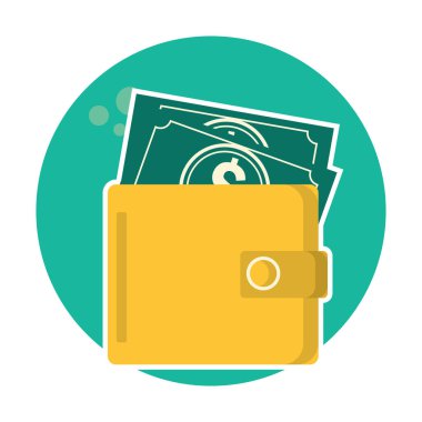 Amerikan doları vektör illüstrasyonu