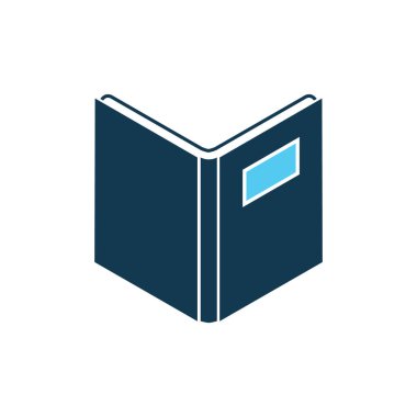 Kitap Simgesi. Vektör İllüstrasyonu