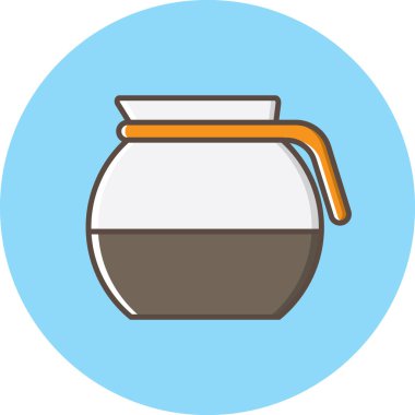 Kahve simgesinin vektör illüstrasyonu