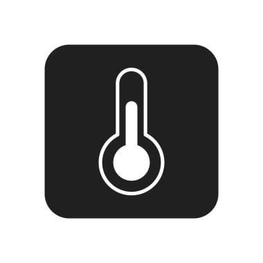 Termometre simgesi, vektör çizimi. düz tasarım biçimi