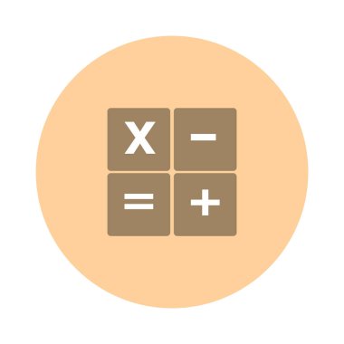 Hesap makinesi simgesi. vektör illüstrasyonu