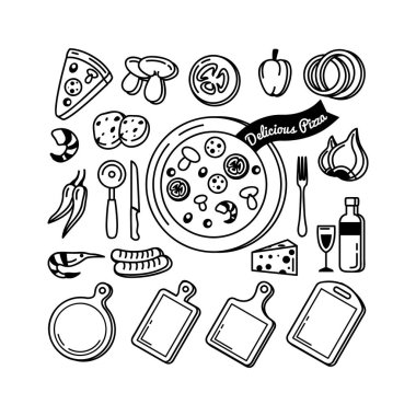 yiyecek ikonu vektör illüstrasyonu