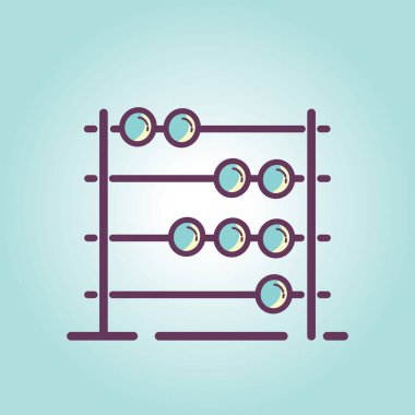 Abaküs biçimlendirilmiş vektör çizimi