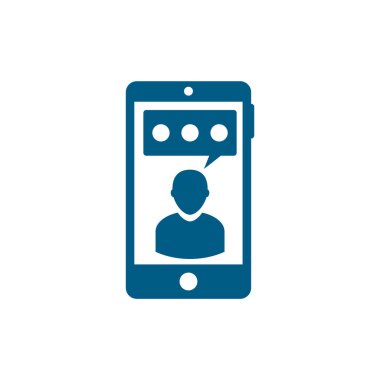 Akıllı telefon simgesi. düz tasarım biçimi