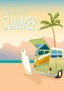 Poster şablonu, vektör illüstrasyonu