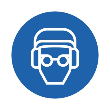 gözlük takan kişi, biçimlendirilmiş vektör çizimi