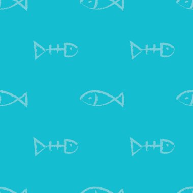 Balık kemiği arkaplanı biçimlendirilmiş vektör illüstrasyonu