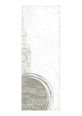 Seyahat posteri için arka planın vektör çizimi