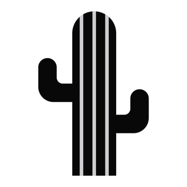 Kaktüs simgesi vektör illüstrasyonu