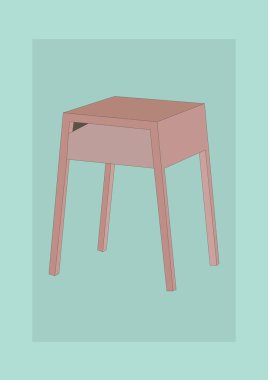 yan tablo, biçimlendirilmiş vektör illüstrasyonu