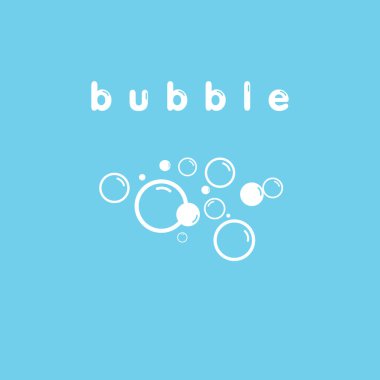 Kabarcıklar arka plan biçimlendirilmiş vektör çizimi