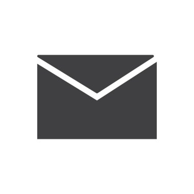 E- posta simgesi düz simge, vektör illüstrasyonu