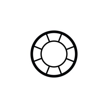 Yaşam şamandırası simgesinin vektör çizimi