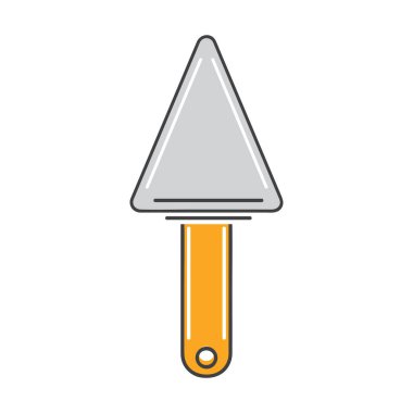 Tuğla mala, tasarım vektörü illüstrasyonu