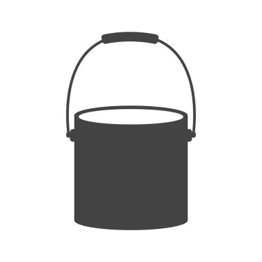 Boya kovası biçimlendirilmiş vektör illüstrasyonu