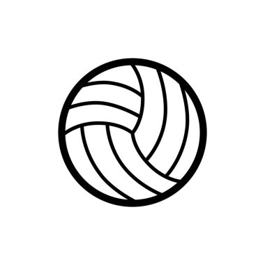 Voleybol topunun vektör illüstrasyonu