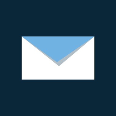 zarf e- posta simgesi, vektör illüstrasyonu