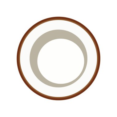 Tek izole edilmiş donut simgesinin vektör çizimi