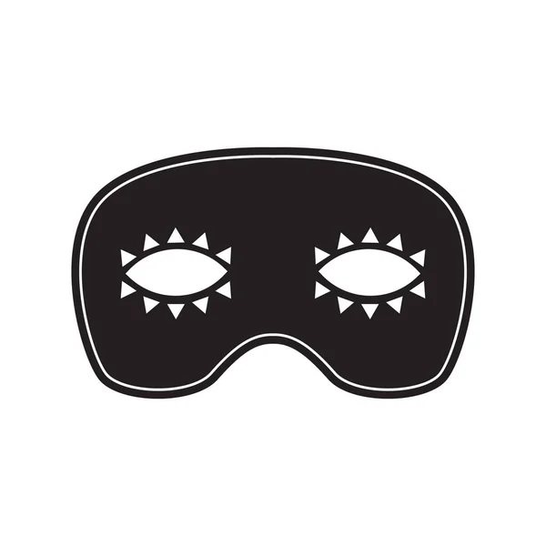 Máscara Carnaval Ilustração Vetorial Design — Vetor de Stock