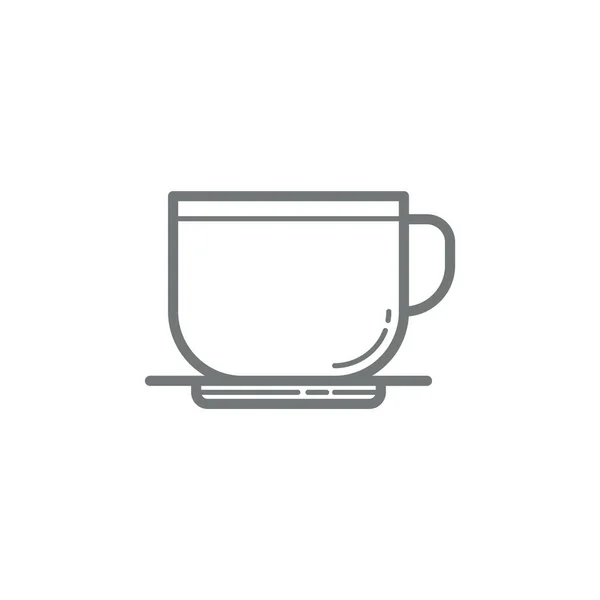 Taza Ilustración Vector Icono Café — Vector de stock