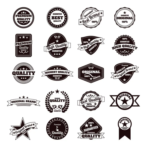 Set Vector Badges Labels Your Design — Stock Vector