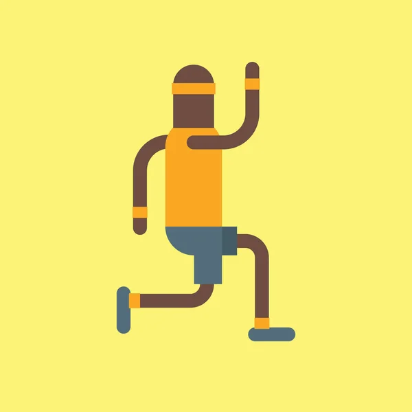 Hombre Corriendo Diseño Vector Ilustración — Vector de stock