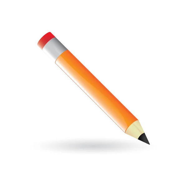 白い背景に隔離された鉛筆 — ストックベクタ