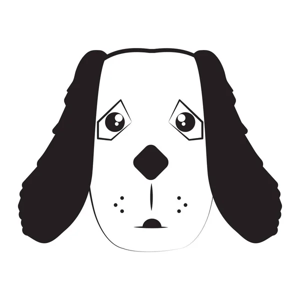 Hund Flaches Symbol Vektor Illustration — Stockvektor