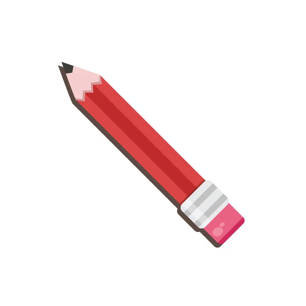 白い背景に鉛筆のアイコン — ストックベクタ