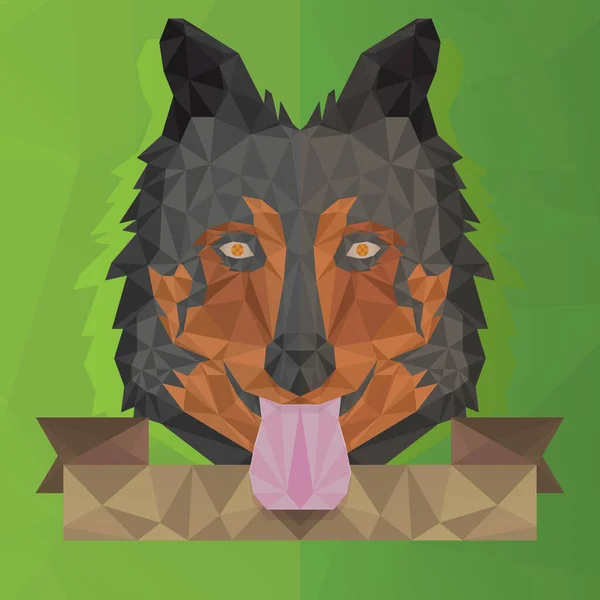 Векторна Ілюстрація Голови Собаки — стоковий вектор
