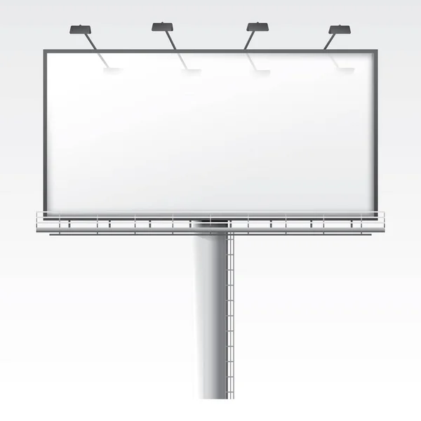 Blanco Billboard Straat — Stockvector