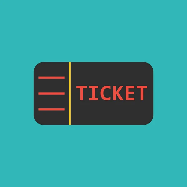 Icône Ticket Vecteur Style Design Plat Eps — Image vectorielle
