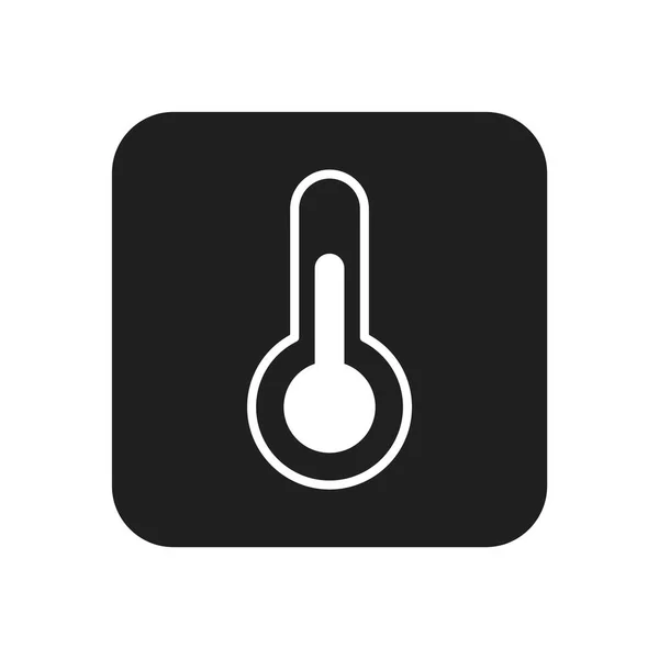Thermometer Icoon Vector Illustratie Plat Ontwerp Stijl — Stockvector