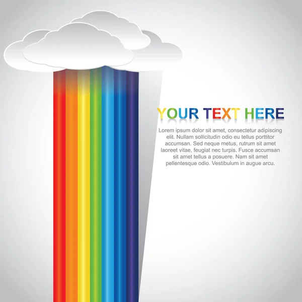 Regenboog Poster Design Vector Illustratie — Stockvector