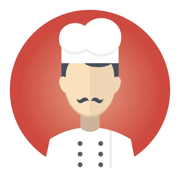 Icono Del Chef Ilustración Vectorial — Vector de stock