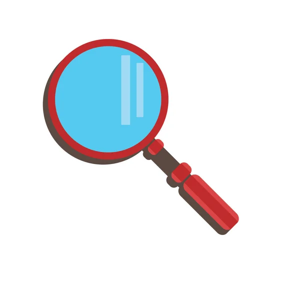 Magnifying Glass Icon Vector Illustration — Stock Vector