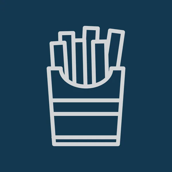 Pommes Frites Vektorillustration — Stockvektor