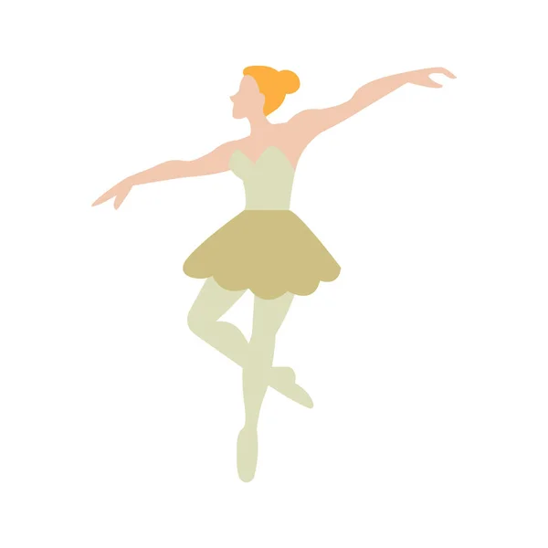 Ballerina Stylized Vector Illustration — Stock Vector