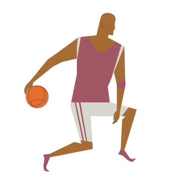 Basketbal Icoon Kleurrijke Vector Illustratie — Stockvector