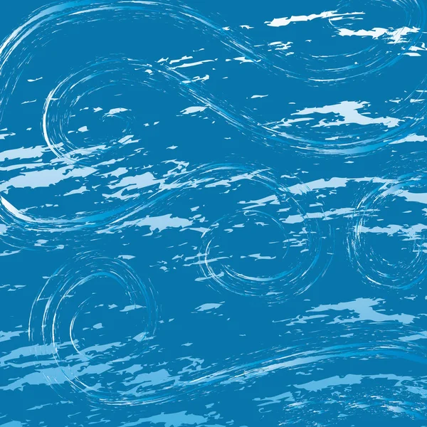 Abstracte Achtergrond Met Blauwe Waterdruppels — Stockvector
