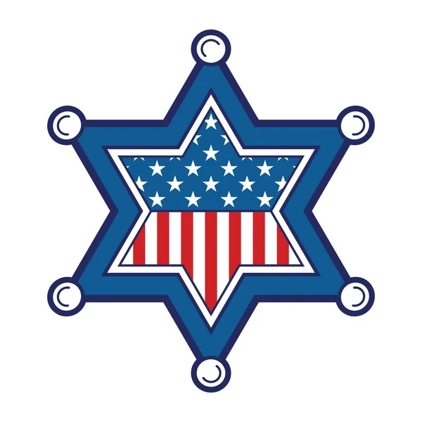 Vector Ilustración Una Bandera Estados Unidos América — Vector de stock